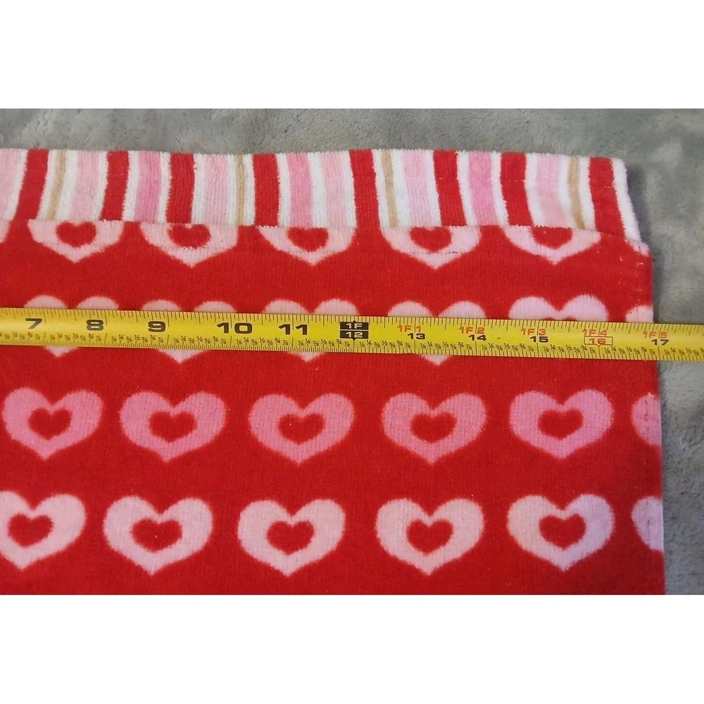 Valentines Day‎ Kitchen Dish Towels 2pk Pink Heart Dish Towels Hearts Stripes